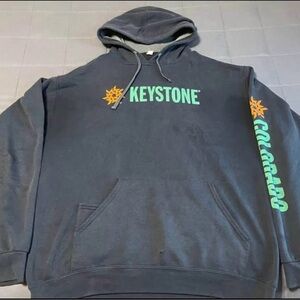Keystone Colorado Hoodie – Men’s L – Ski Resort Pullover Black